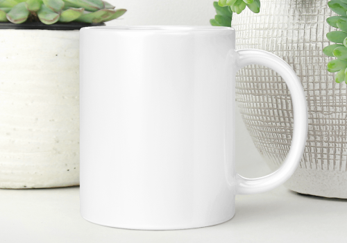 Keramiktasse Weiß